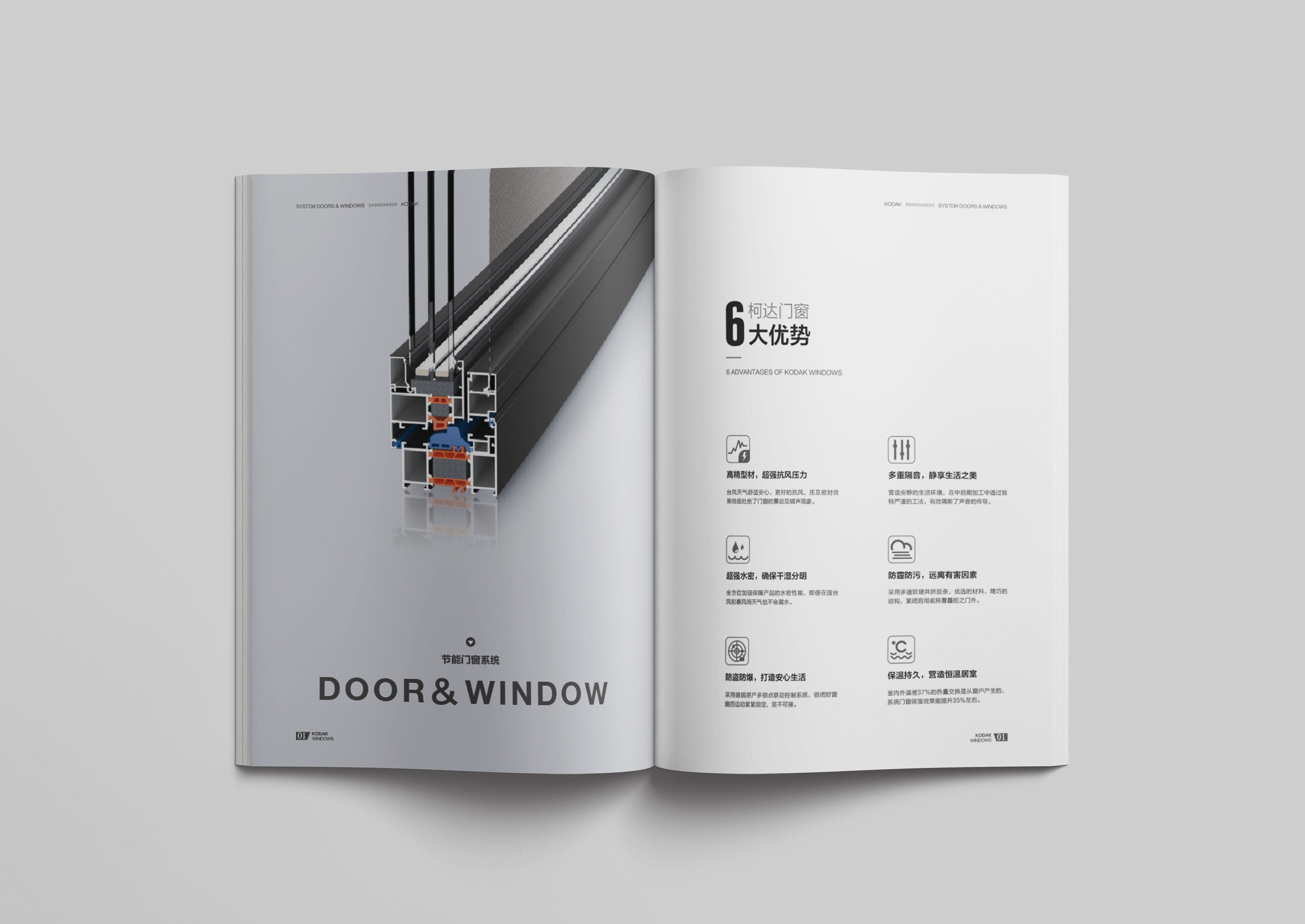 唐山柯達(dá)門窗營銷畫冊